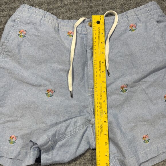 Polo by Ralph Lauren Light Blue Embroidered Shorts - Picture 4 of 11